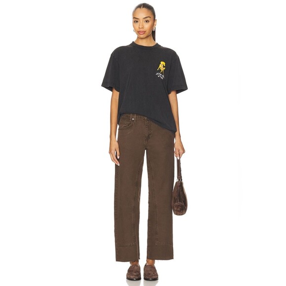 We The Free Denim - We The Free Risk Taker Straight Pant In Workwear Brown Jeans Raw Hem Sz 28